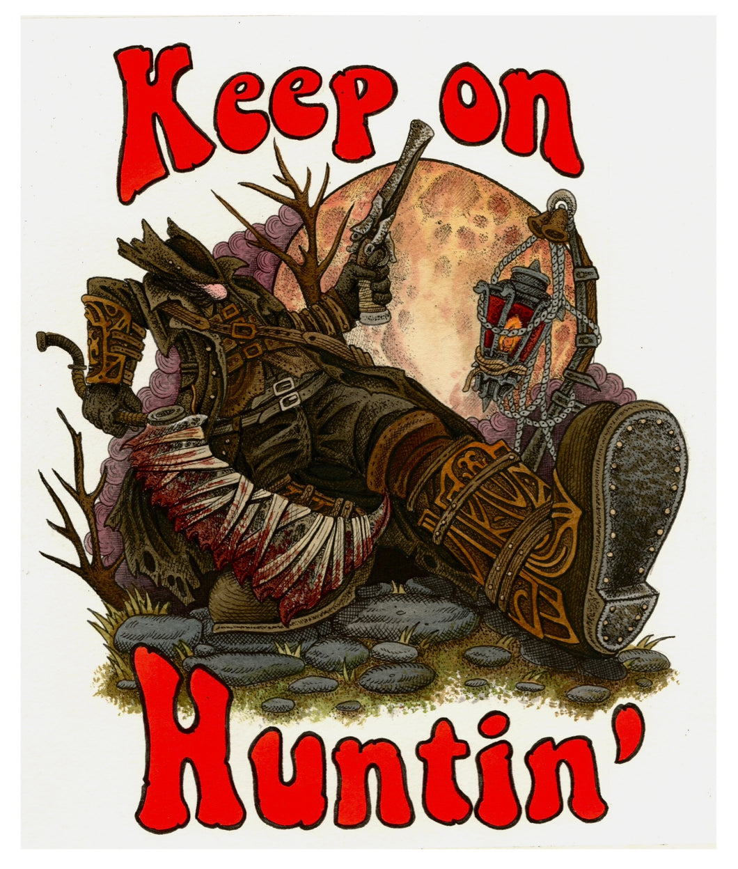 Keep on Huntin’ a3 print