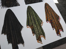 Load image into Gallery viewer, Fancy ghosts oversized triptych
